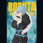 Boruto: Two Blue Vortex Chapter 38 manga cover featuring Mitsuki with a white snake draped around his shoulders