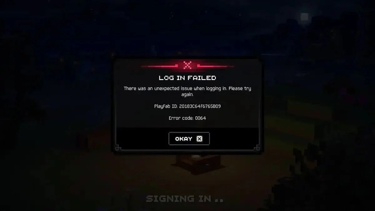 Minecraft Dungeons II Error Code 0064 Fix: 10 Ways to Get Past the Login Failed Error