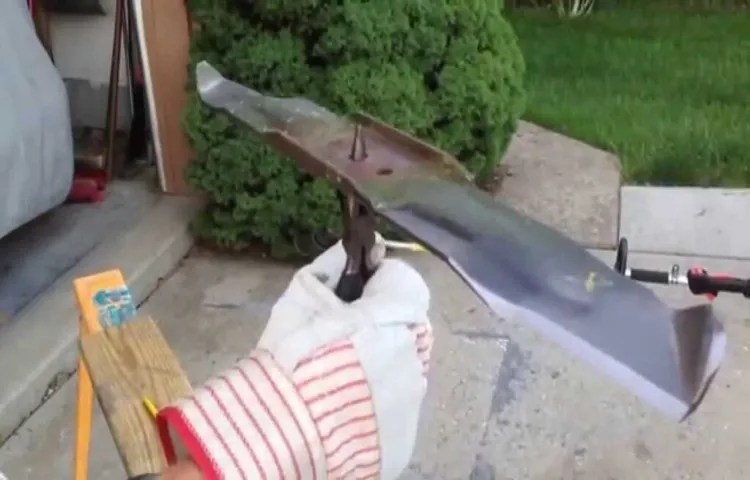 how to balance a lawn mower blade without a balance
