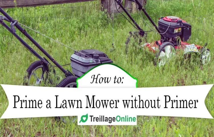 how to prime lawn mower