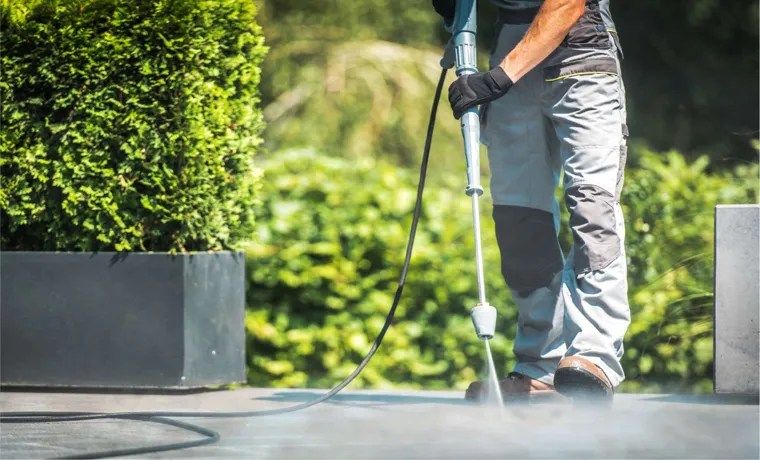 how to clean patio slabs with pressure washer