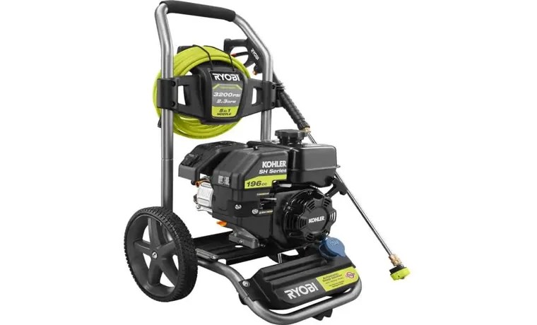 how to start ryobi 3200 psi pressure washer