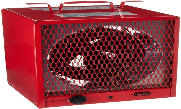 can a space heater heat a garage