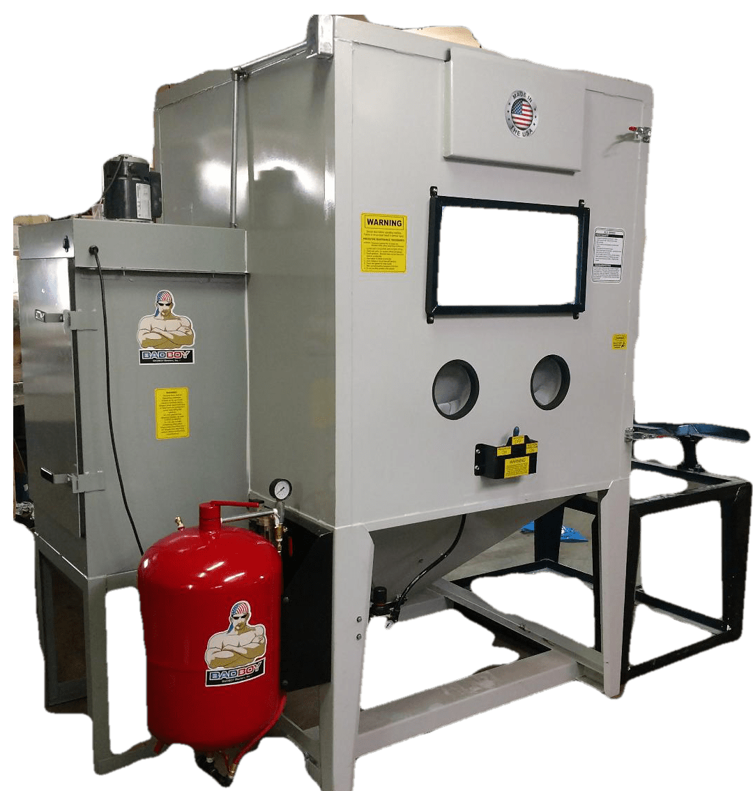 Clemco manufactures blast cabinets under its zero and aerolyte systems brands. BEAD BLASTING CABINET BB-4100LED-DC4000-PR-TT