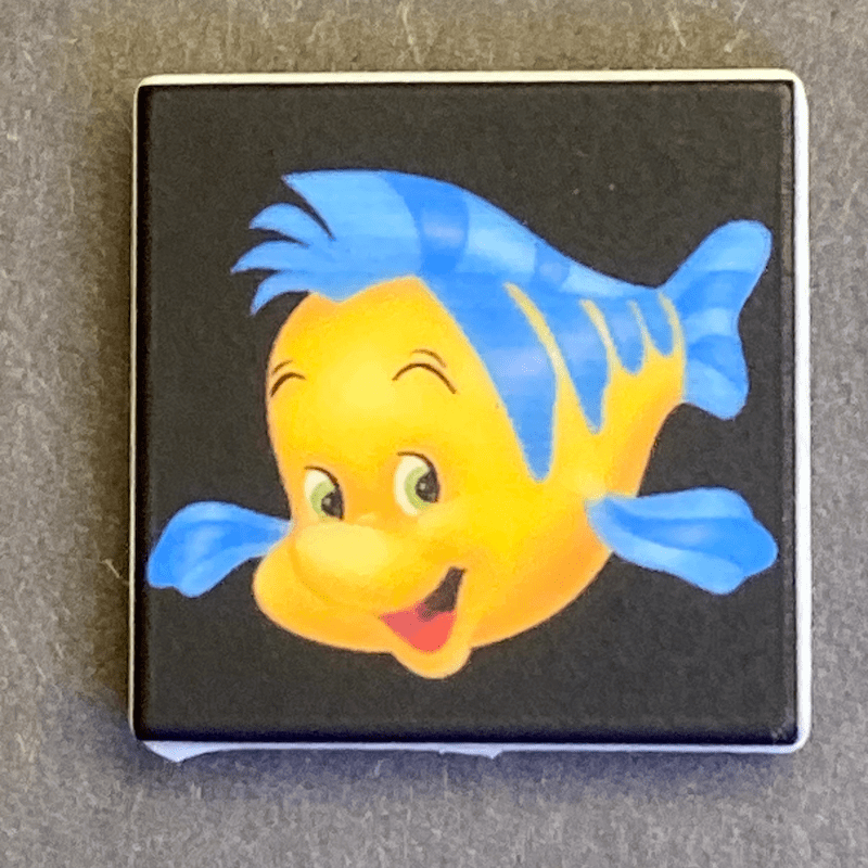 Yellow Cartoon Fish Silicone Focal Bead