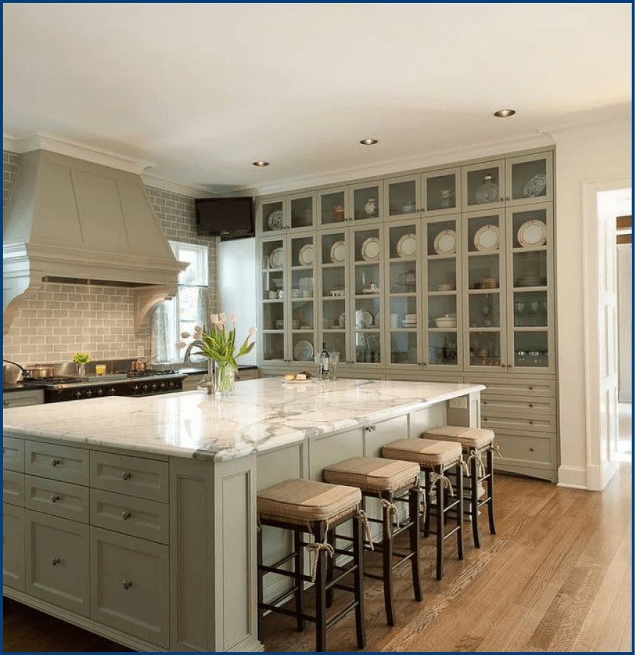 Kitchen wall cabinets for maximum storage