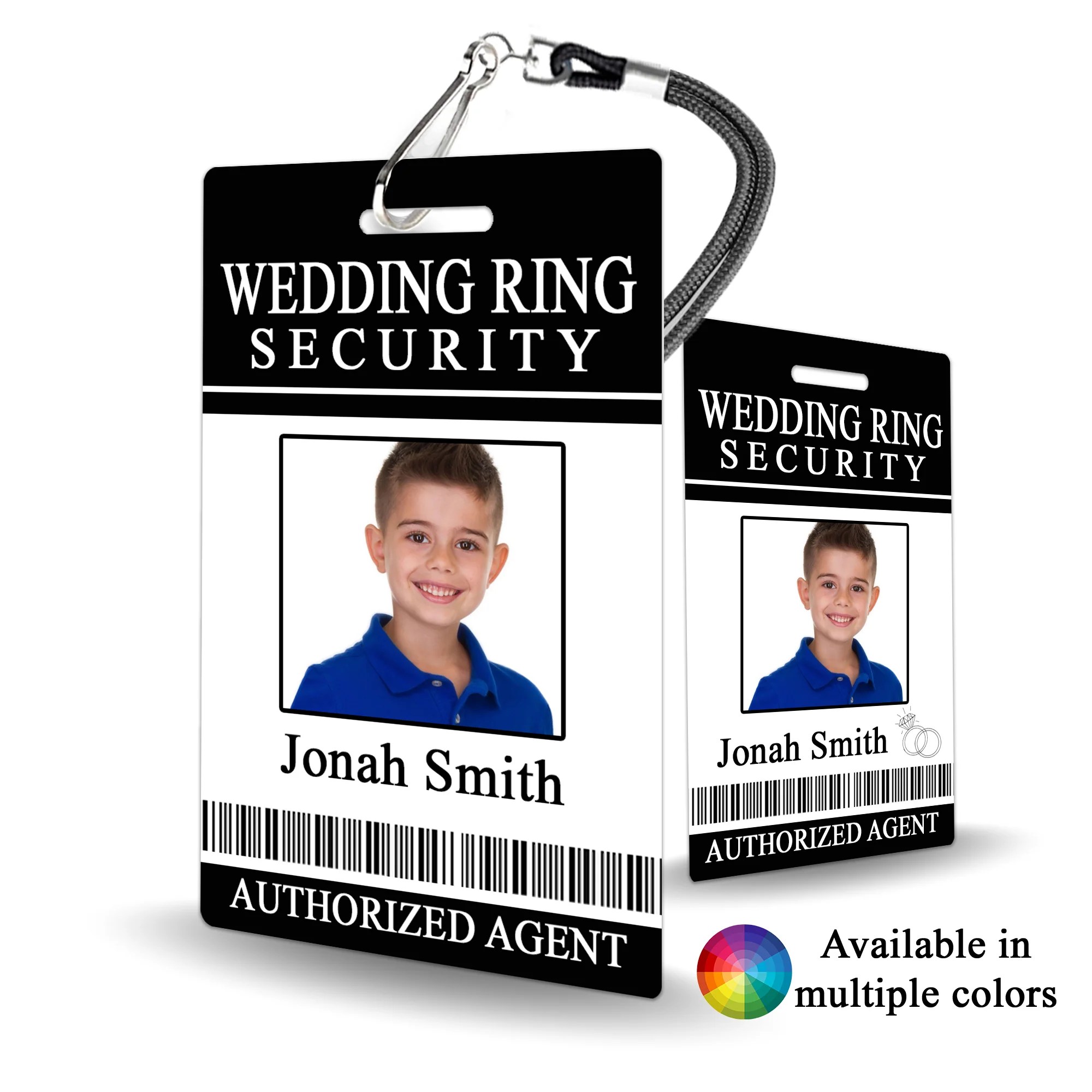 Wedding ring security badge