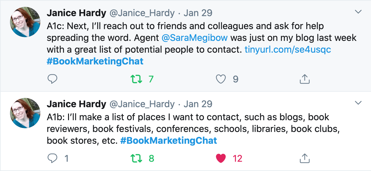 Marketing Tasks I Use For Every Book With @Janice_Hardy