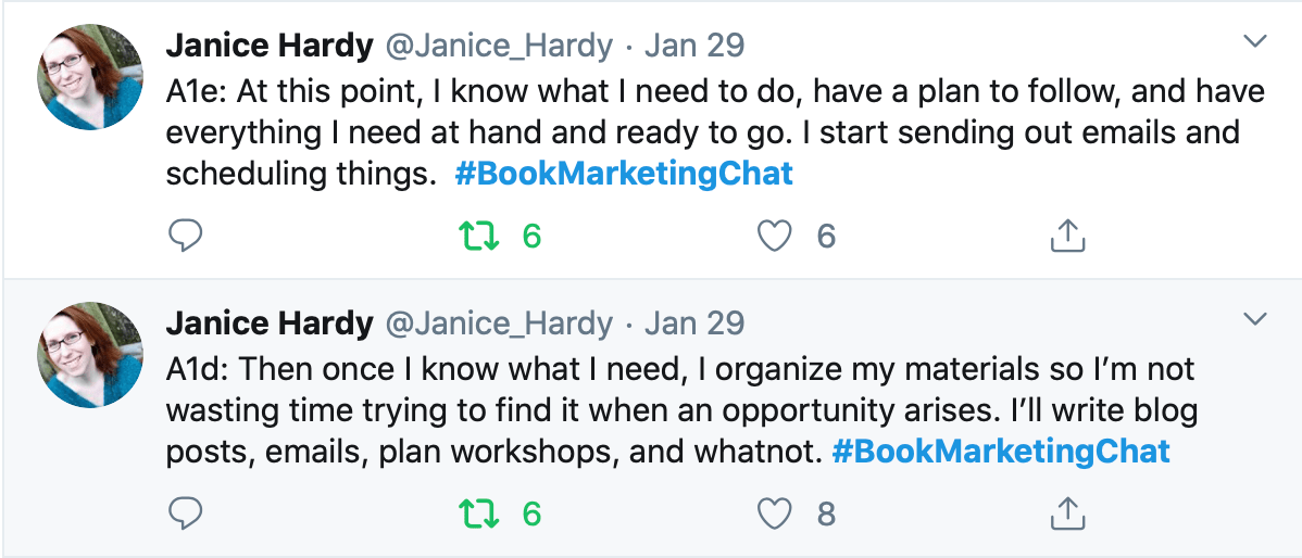 Marketing Tasks I Use For Every Book With @Janice_Hardy