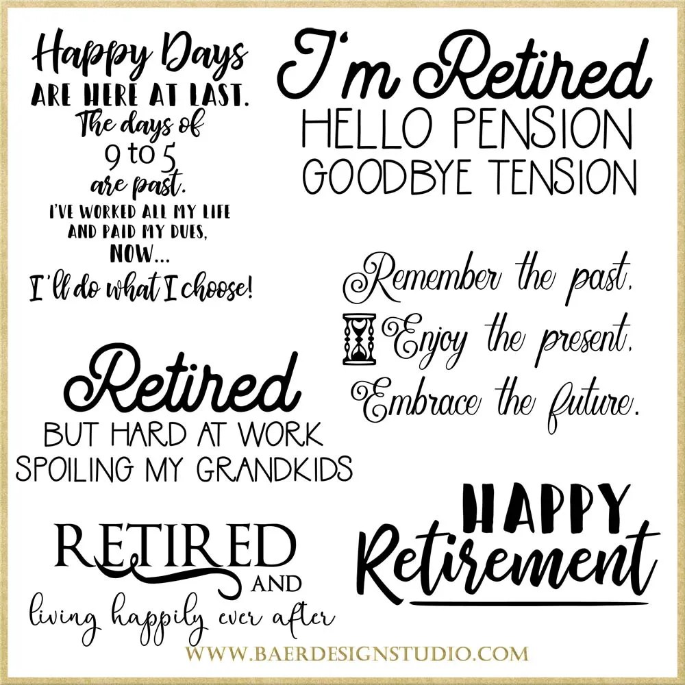 BEST Retirement quotes inspirational, Retirement Digital Quotes - Baer  Design Studio, image size:920x920
