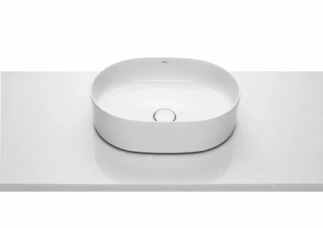 Lavoar tip bol Roca Inspira Round cu montaj pe blat 50 x 37 x 14 cm