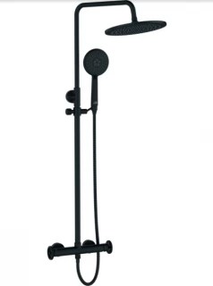 Sistem dus cu baterie Casa Blanca Laveo Muro negru mat