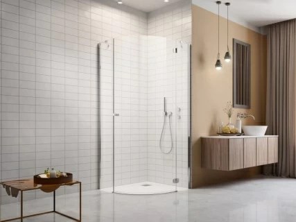 Cabina dus semirotunda Radaway Torrenta PDJ 90x90xH195 cm dreapta