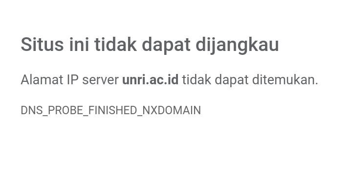 Universitas riau (unri) terletak di pekanbaru, provinsi riau. Situs Unri Masih Belum Bisa Diakses Sampai Kapan