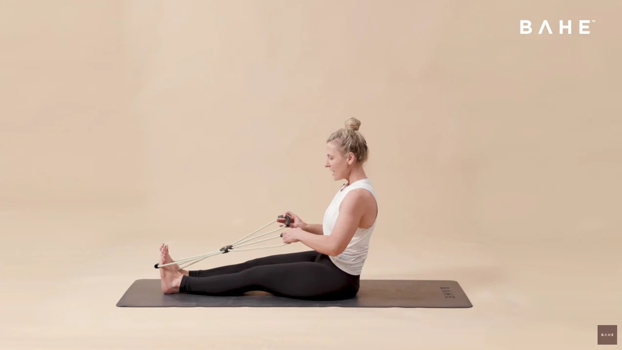 Seated Row Exercise With Flow Reformer Bahe
