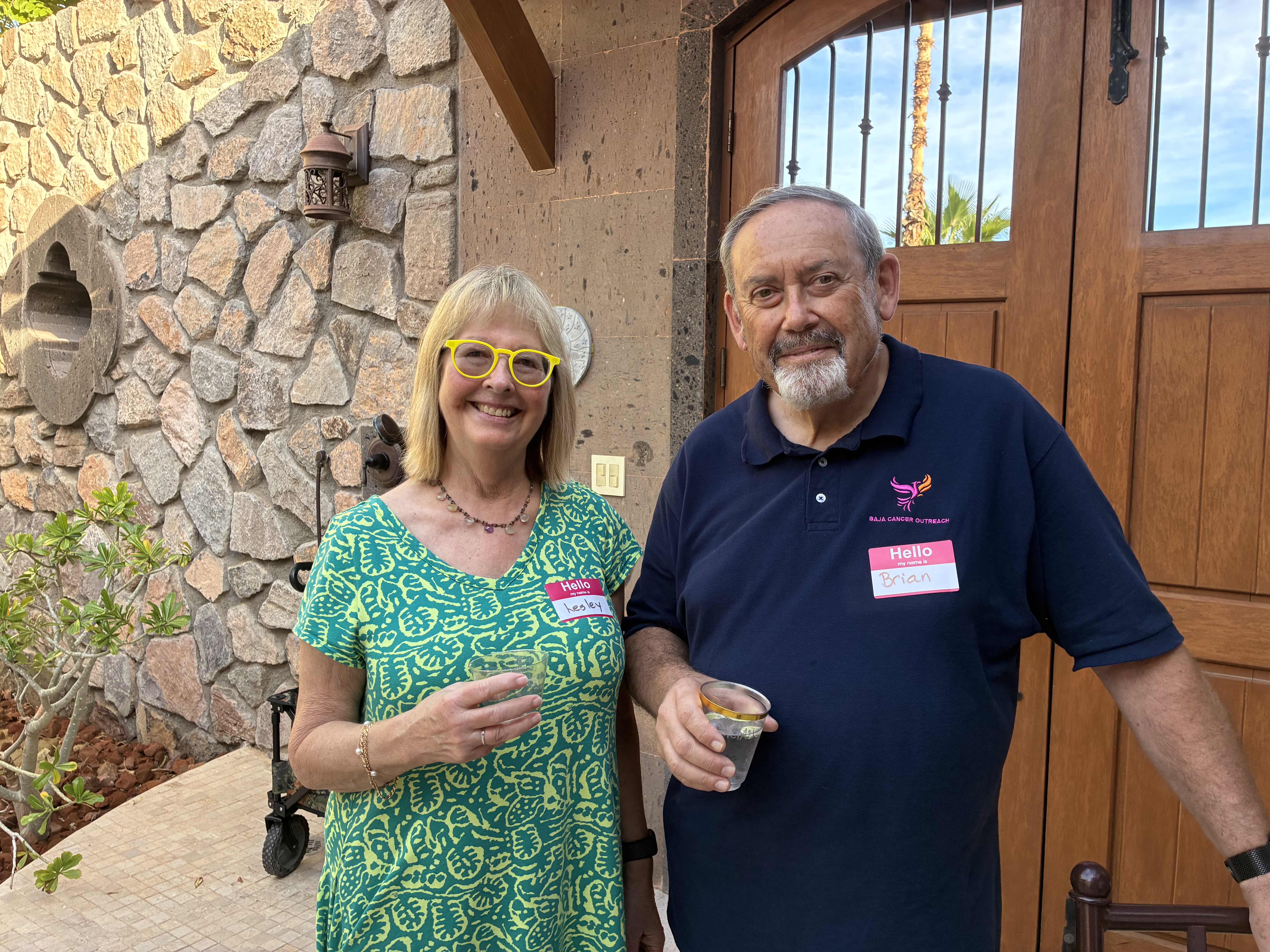 Brian Samuels with Lesley Samuels