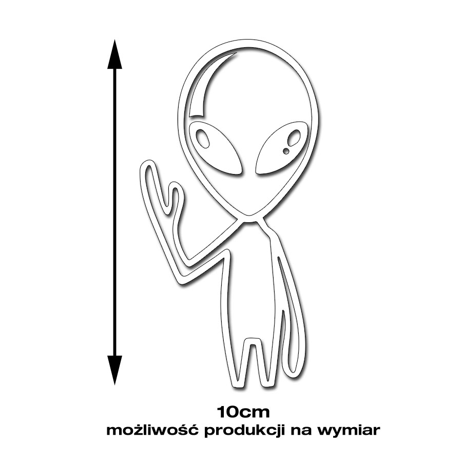 Naklejka Kosmita mówi „Hi!” Nk372