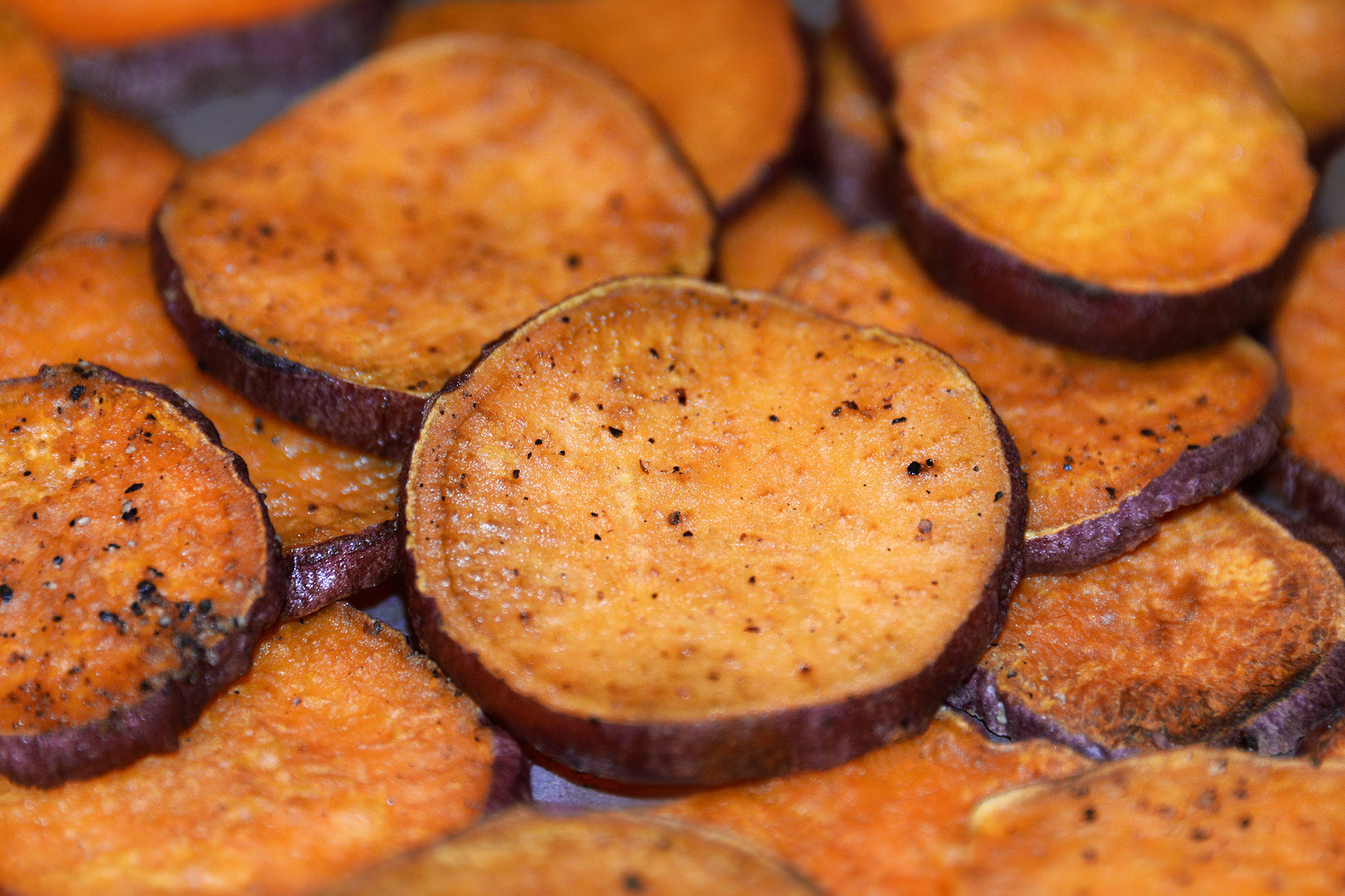 Oven Roasted Sweet Potato Circles