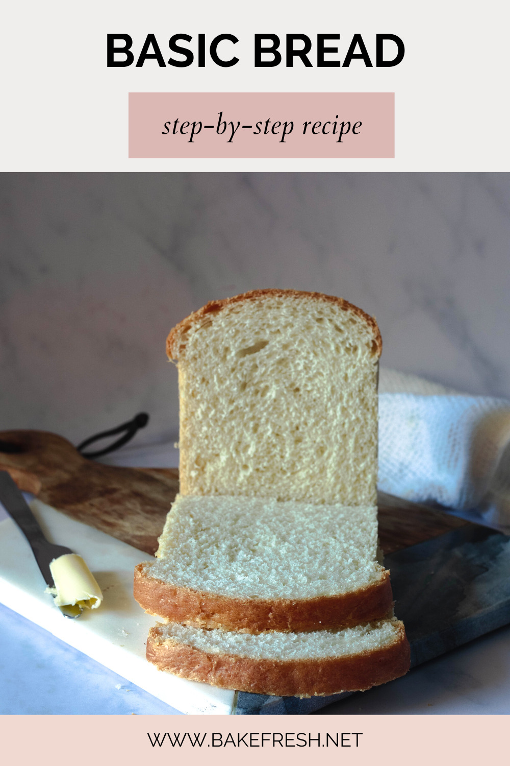 Easy homemade bread in a loaf pan