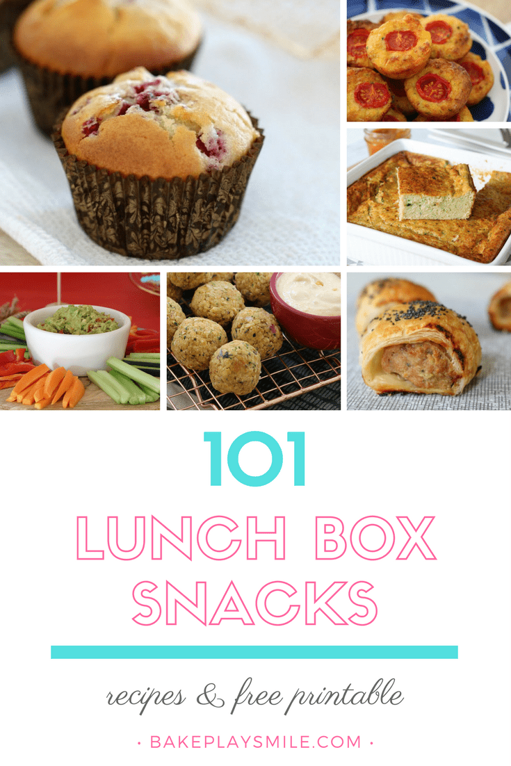 The variety of meal delivery services has taken off in recent years. 101 Lunch Box Snacks (including recipes and free printable