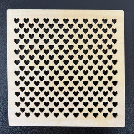 Small Heart Wooden Biscuit Embossing Tool