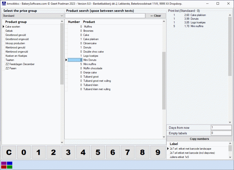 Labeling Bakery Management Software - Perfect Vintage Pattern - HD