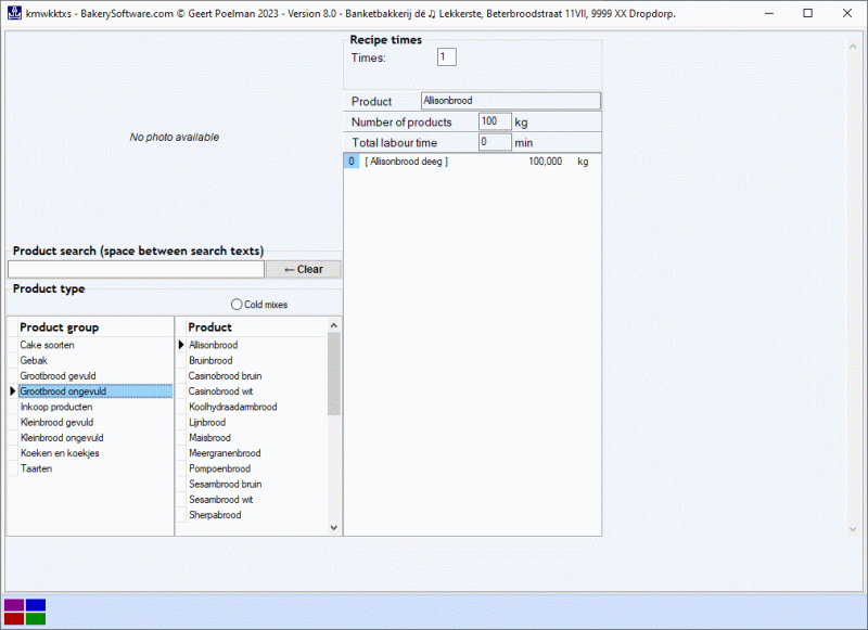Bakery Software Food Label Calculation - Ultra HD Light Images for Desktop