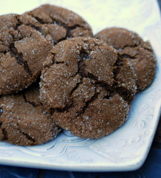 Chocolate Gingersnap Cookies