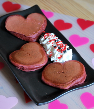 Red Velvet Pancakes