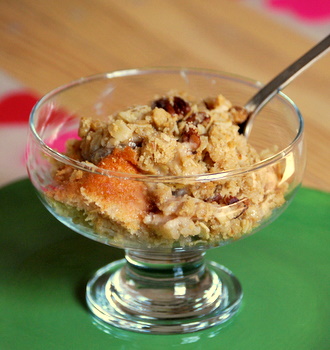 Streusel Topped Banana Bread Cobbler