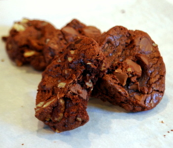 Triple Threat Chocolate Cookies
