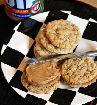 Toffee Peanut Butter Sandwich Cookies
