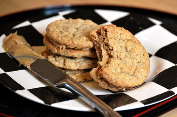 Toffee Peanut Butter Sandwich Cookies