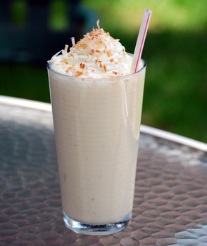 Tropical Pineapple Coconut Banana Smoothie