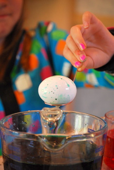 Swirled Easter Egg, just dipped