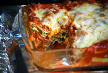 Beef, Spinach and Mushroom Lasagna
