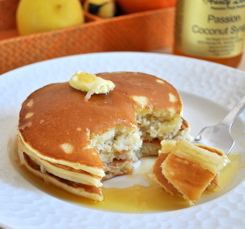 Passionfruit Coconut Pancakes