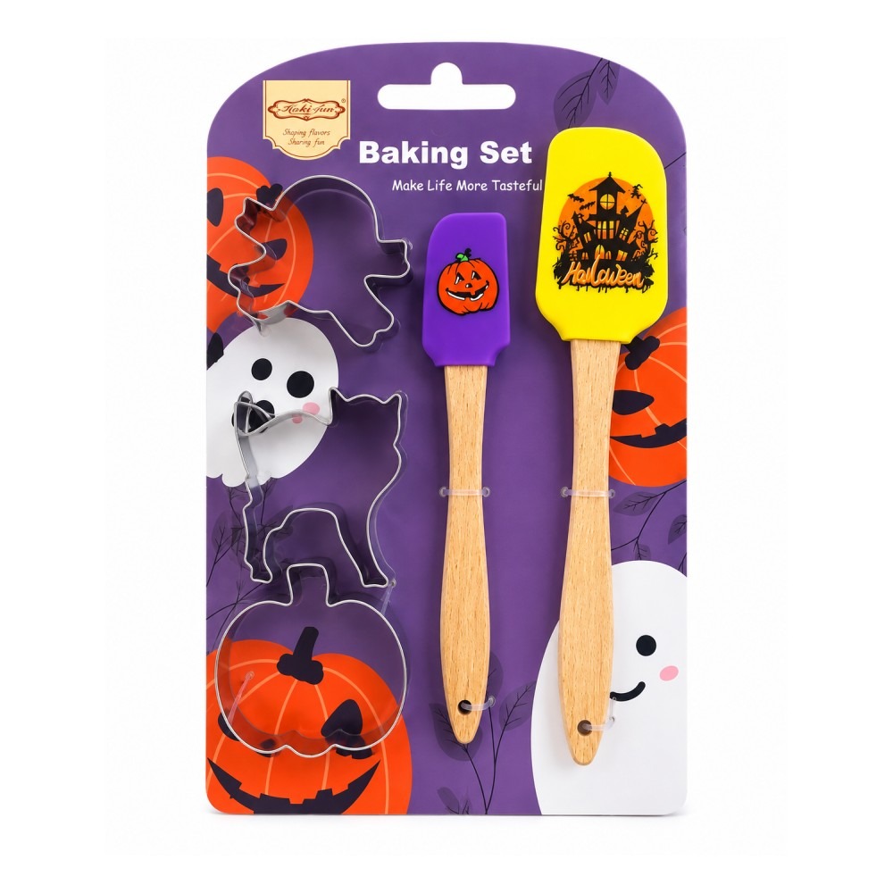 Halloween fém süteménykiszúró és spatula szett
