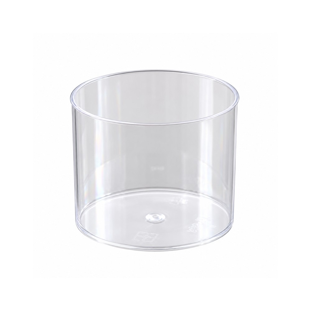 Átlátszó kör desszertpohár – 4 cm, 10db-os