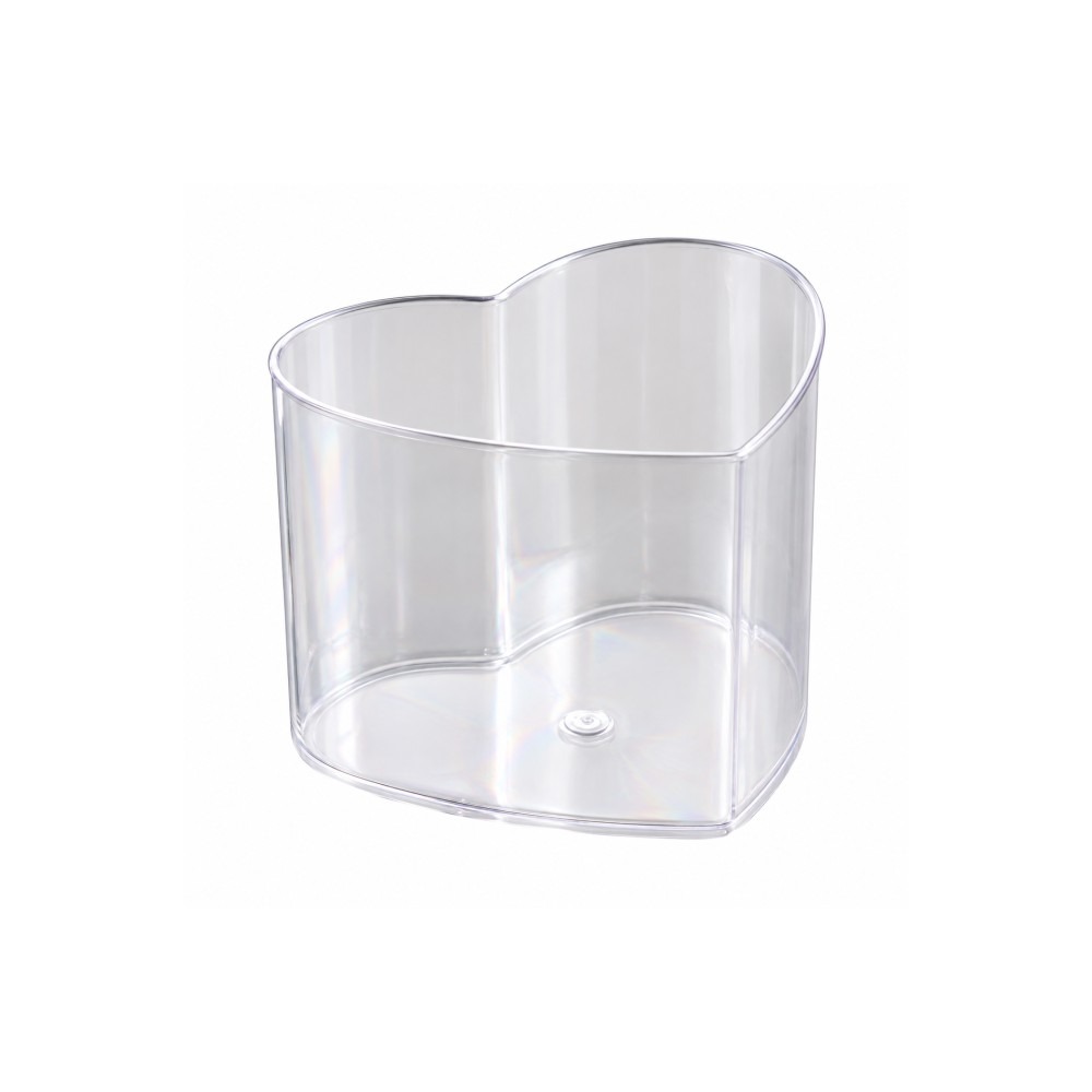 Szív alakú desszertpohár – 4 cm, 10db-os