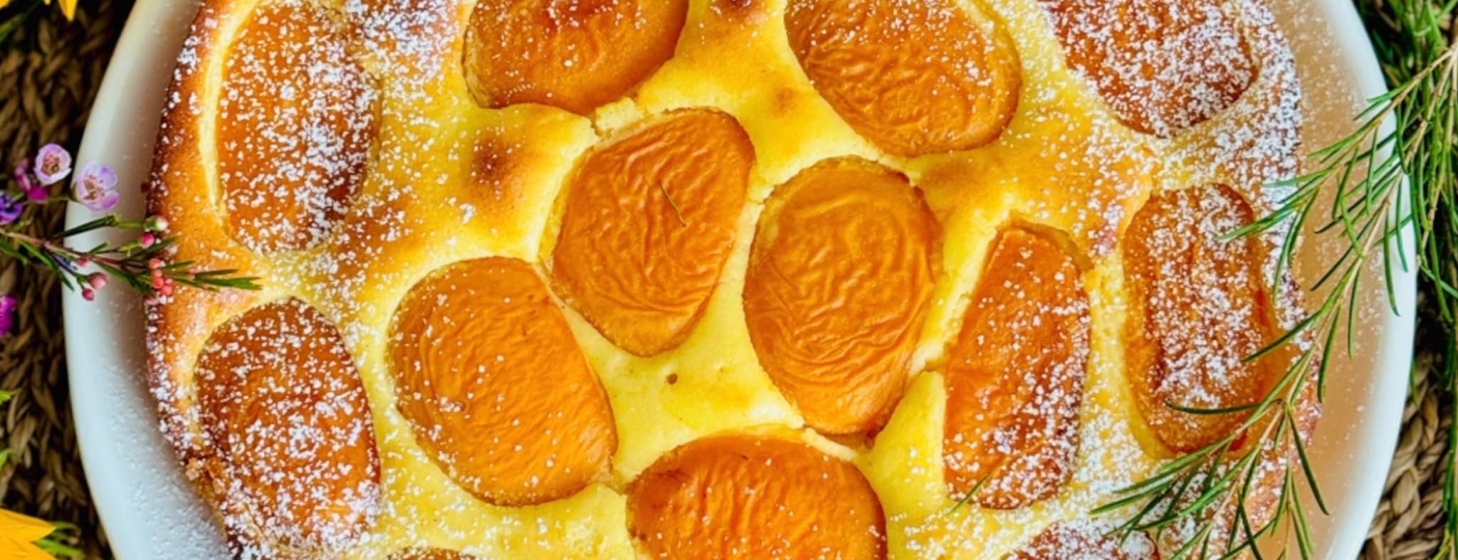 Apricot Ricotta Cake | Almost like a Cheesecake via @bakingwithnessa