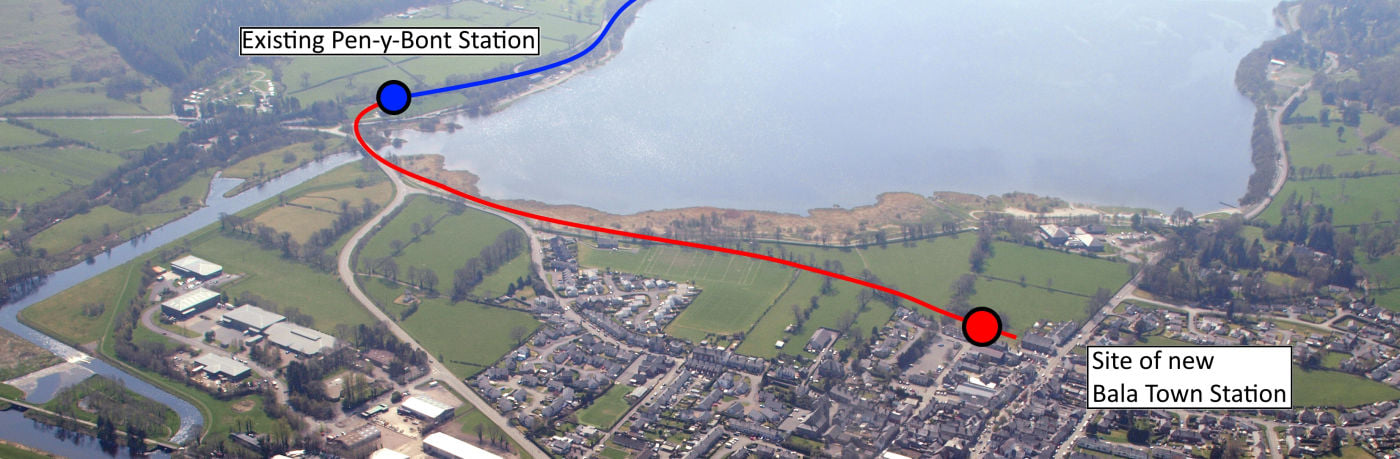 BLR Trust Appeal Update Bala Lake Railway Map.