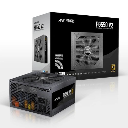 Ant Esports FG550 Gold V2 550W 80 Plus Gold Full Modular Power Supply