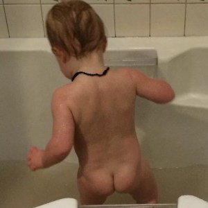 Baby in a bathtub
