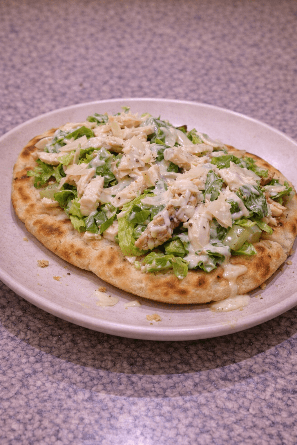 Chicken Caesar Salad Flatbread