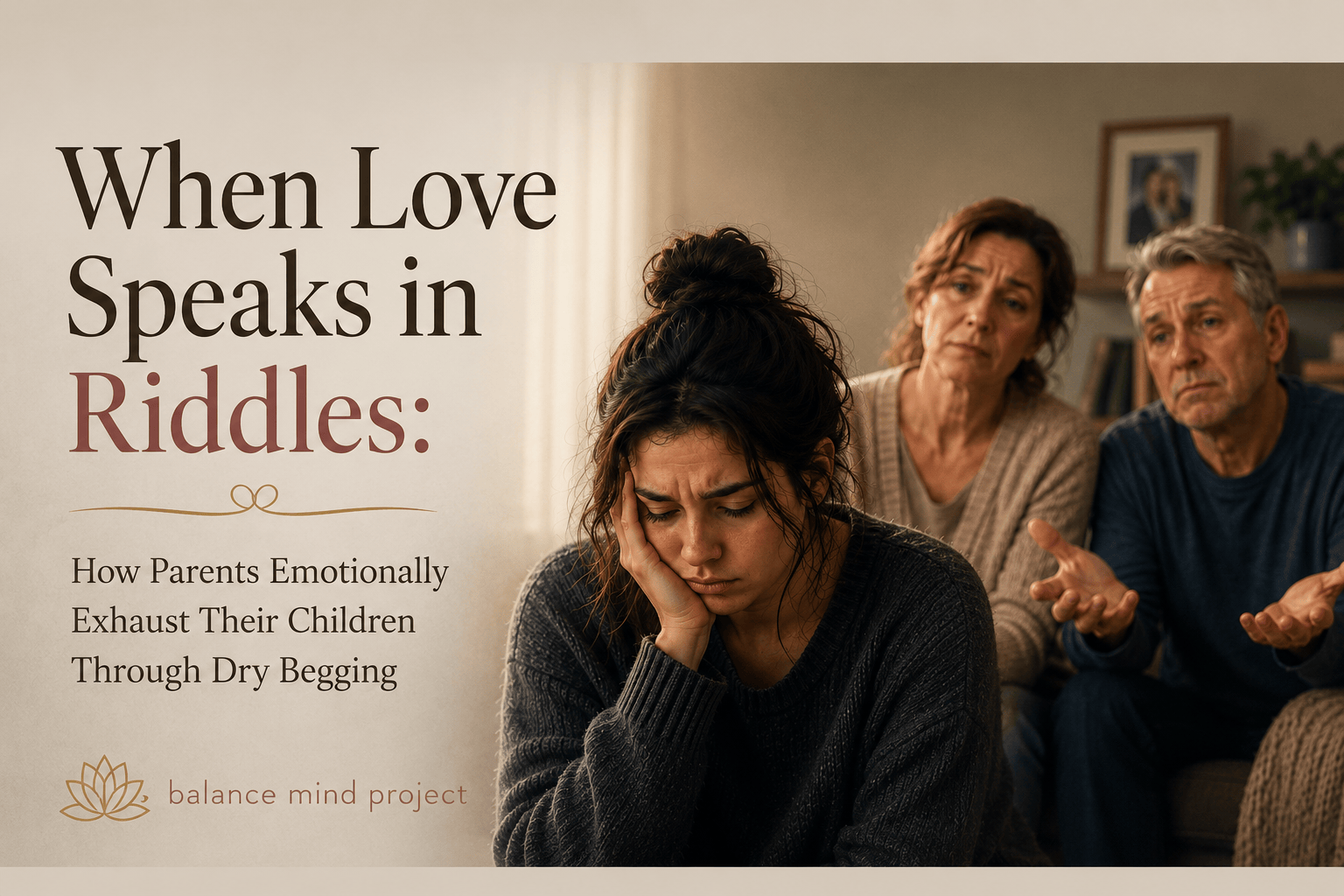 When Love Speaks in Riddles: How Parents Emotionally Exhaust Their Children Through Dry Begging