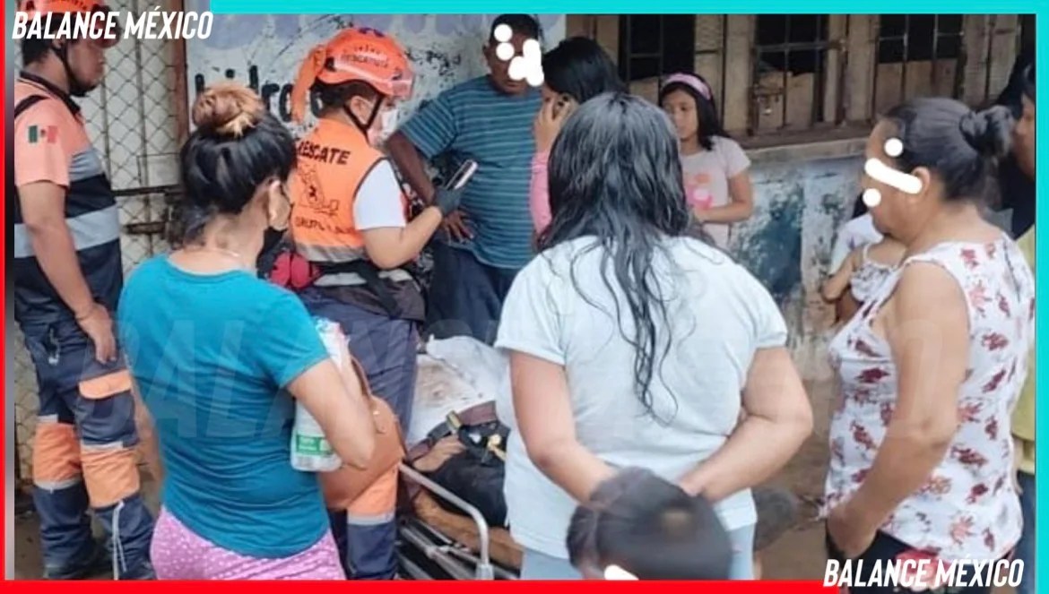 Hombre se desmaya al bajar de una combi y sufre golpe en la cabeza en Tapachula