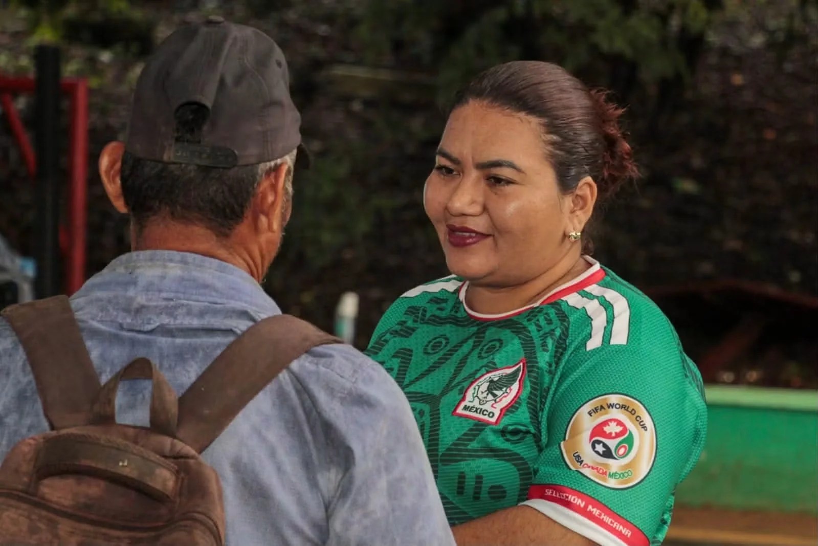 Esther de la Cruz “Tete” mantiene paso firme por las comunidades de Tuxtla Chico