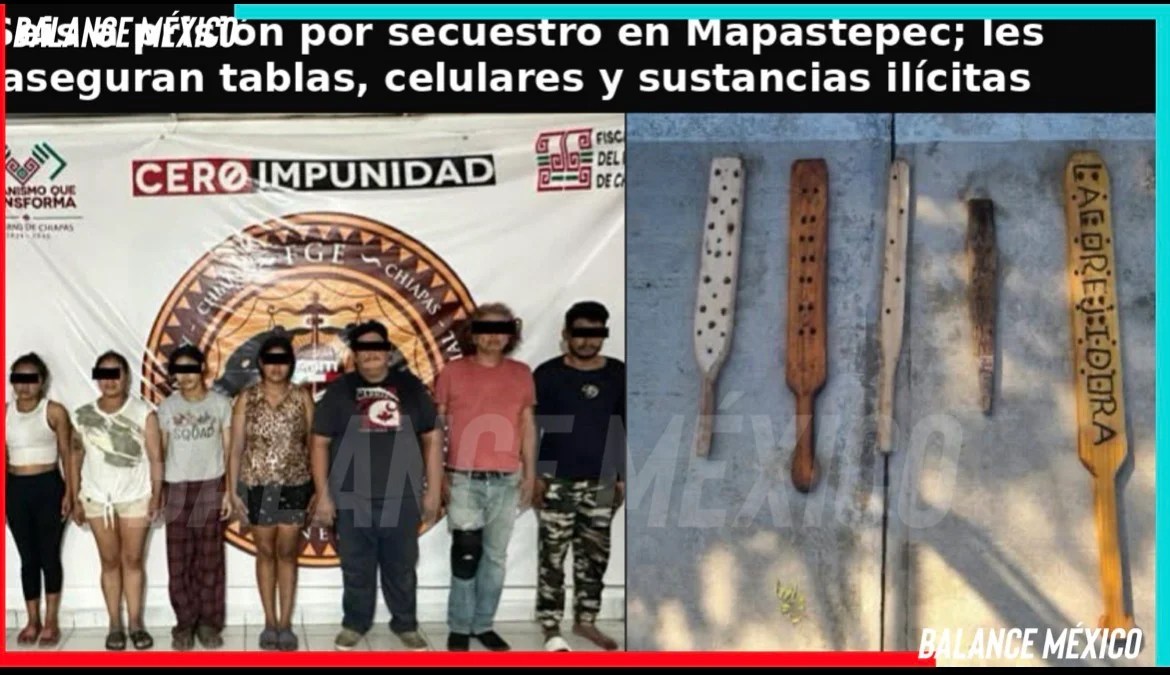  Seis a prisión por privación ilegal de la libertad en Mapastepec; les aseguran tablas, celulares y sustancias ilícitas