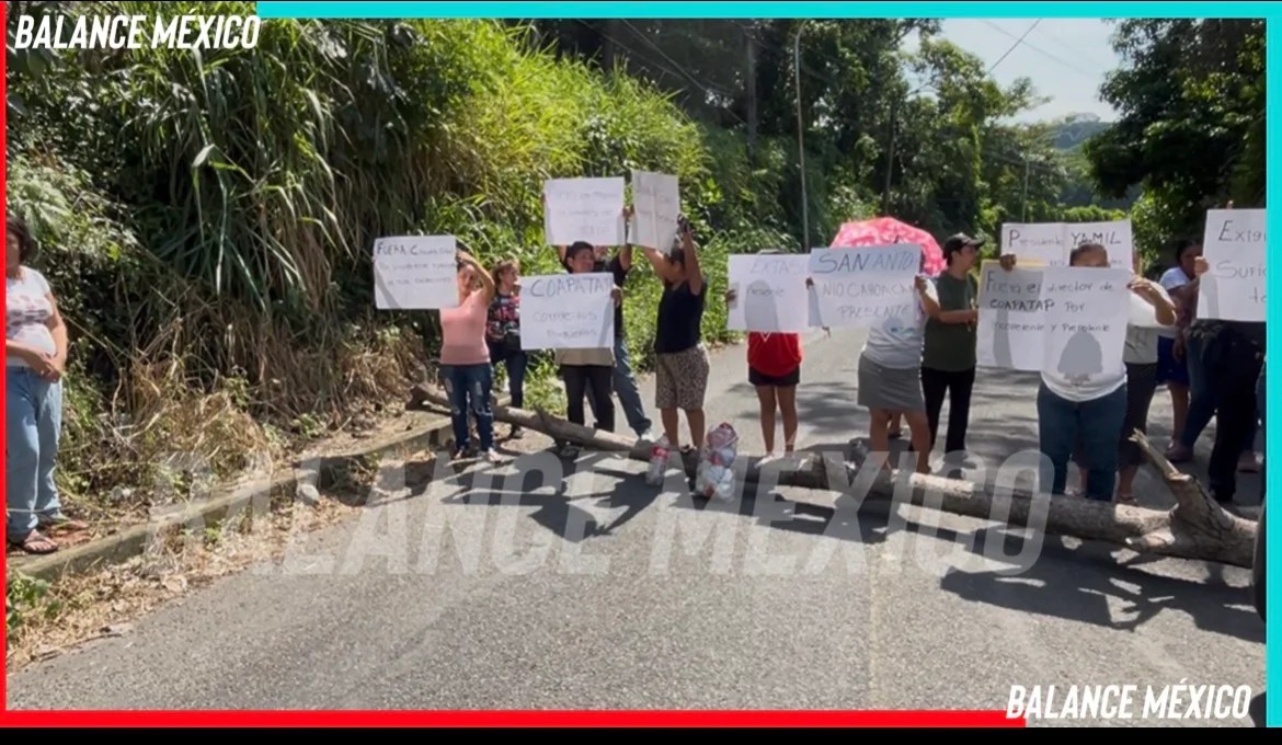  Protesta por falta de agua en San Antonio Cahoacán , Tapachula, termina con acuerdos y envío de pipas